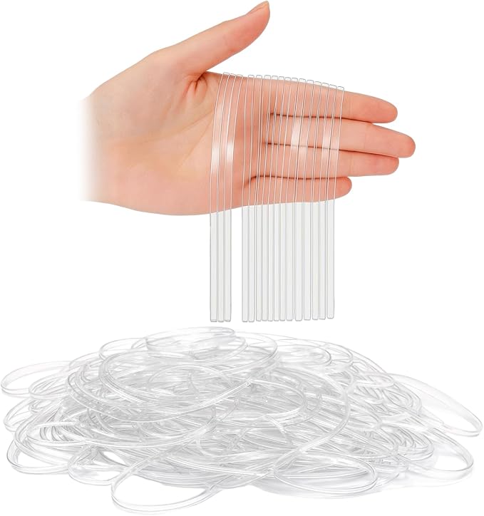 Eaasty 200 Pcs Clear Rubber Bands - Image 8