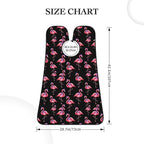 Waterproof Grooming Apron, Non-Stick Beard Bib with Suction Cups, for Lovely Animal Pink Flamingo