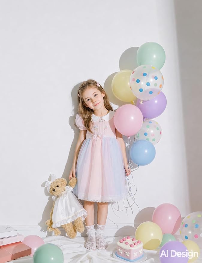 Pastel Balloons, Pastel Rainbow Balloons, Polka Dot Balloons | 50 Pcs 12 Inch - Image 9