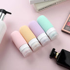 Travel Bottles for Toiletries, Tsa Approved 2oz Travel Bottles, BPA Free Leak Proof Travel Size Toiletry Containers, Refillable Travel Accessories with Toiletry Bag for Shampoo Liquid (4 Pack)