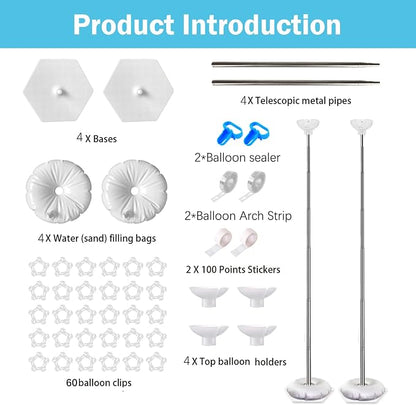 Balloon Column Stand Kit, Metal Telescopic Balloon Stand - Image 4