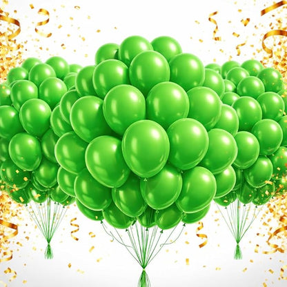 Green Balloons 100 Pack, 12 Inch Latex Party Balloons, Round Helium Light Green by Tamodan+for+better