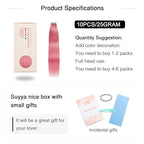 SUYYA Tape in Hair Extensions - Human Hair, Hot Pink, 18 Inch, 10PCS/Pack, Straight, 25g