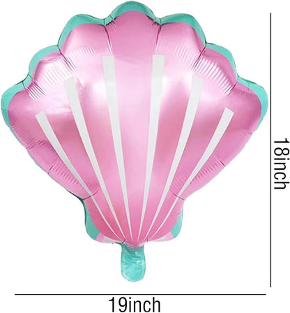 Sea Shells Balloons Multi-color Sea Shells Foil Mylar Balloon - Image 2