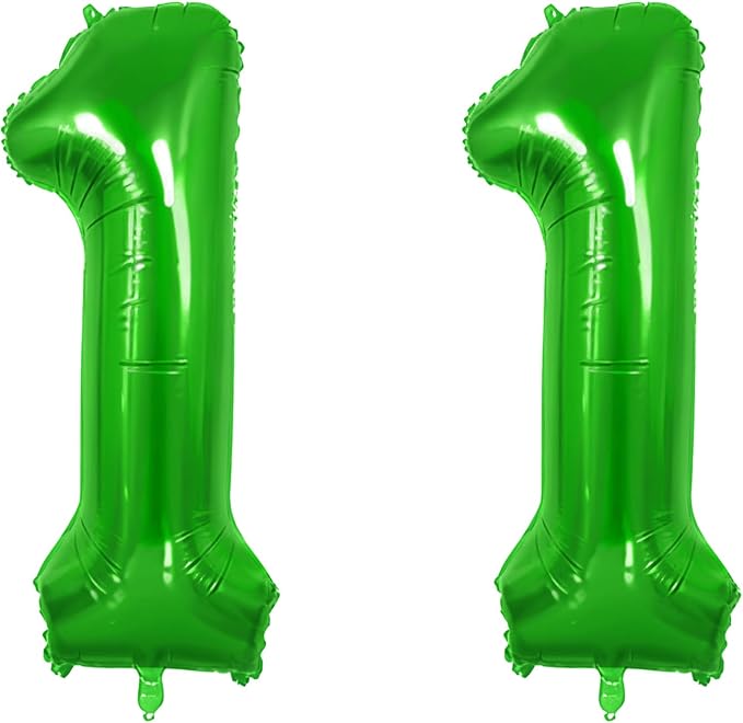 Number 11 Balloons for 11th Birthday Party Decorations, 0-100 Large No.11 by Joycard