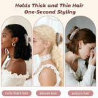 French Hair Claw Clips for Women Grils,4 Inch Strong Hold No Slip Grip Accessories Acetate Material,Not Easily Damaged,Thick or Thin Hair (Brown Marble)