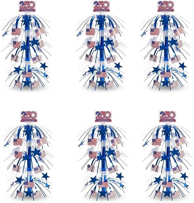 PMU 6 Pcs 21 Inch Patriotic Centerpieces by PMU