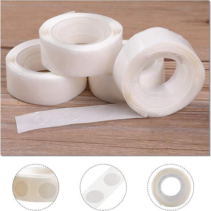 gegemaoyi 3000pcs Glue Point Clear Balloon Glue Removable Adhesive Dots Double - Image 3