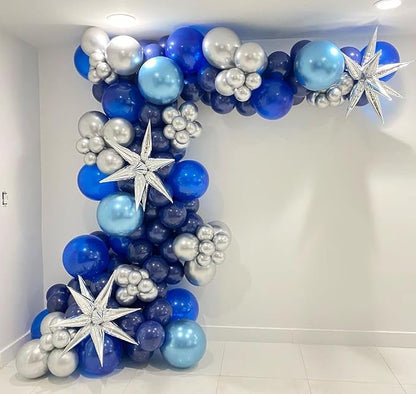 KBZVNAF Blue Latex Balloon Set 60 Packs 12 Inch | Metallic Chrome, Pastel Baby - Image 5