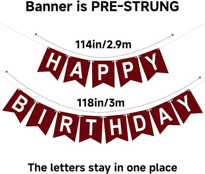 Happy Birthday Banner Birthday Party Banner NO DIY Happy Birthday Sign | - Image 3