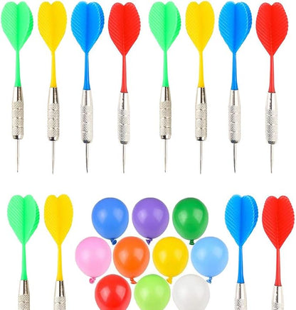 The Dreidel Company Balloon Dart Games, Plastic Flights, and Metal Copper Head by TheDreidelCompany