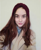 DRESHOW Knit Crochet Headband for Women Ear Warmer Soft Turban Stretch Warmer Headbands Winter Fashion Head Wrap