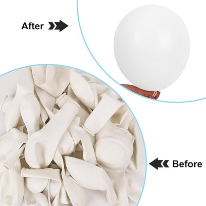 APLANET 150pcs White Balloons Different Sizes 18 12 10 5 Inch, Latex Balloons - Image 5