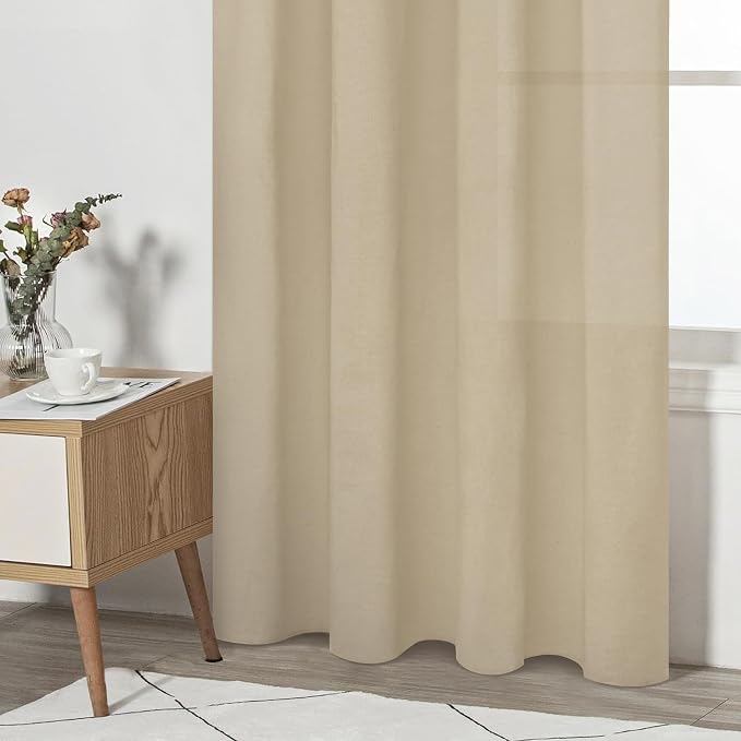Farmhouse Cotton Linen Curtains - Image 4