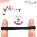 100 Pcs Dark Brown No Damage Hair Ties Cotton Ponytails Holders Seamless Soft Thick Hair Bands, Accessories for Women Girl 1 1/2 inch (Dark Neutral)