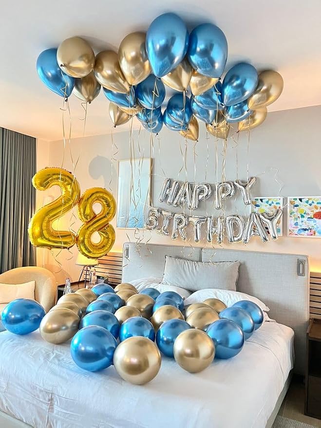 Gold 8 Balloon - Number Balloon 40 Inch, 8th Gold Birthday Decorations | Giant - Image 2