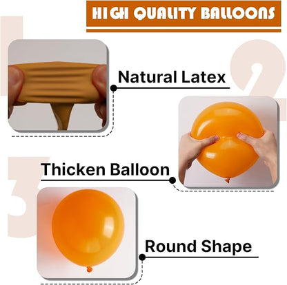 PartyWoo Burnt Orange Balloons 50pcs Terracotta Fall Color 12 Inch | Balloons - Image 8