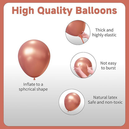 Rose Gold Balloons Arch Kit - Image 5