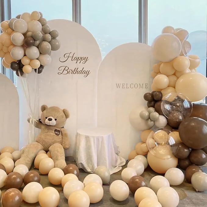 Boho Brown Balloon Garland Arch Kit - Image 4