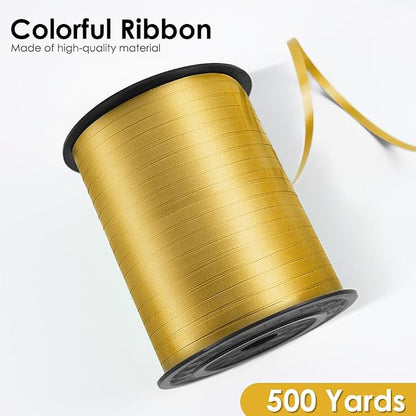 Gold Curling Ribbon, Balloon String 500 Yard - Image 2
