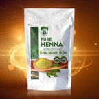 Natural Henna Hair Color Dye, 100% Pure Henna Powder for Hair Growth Organic (200g/7.05 ounce, Brown Red)