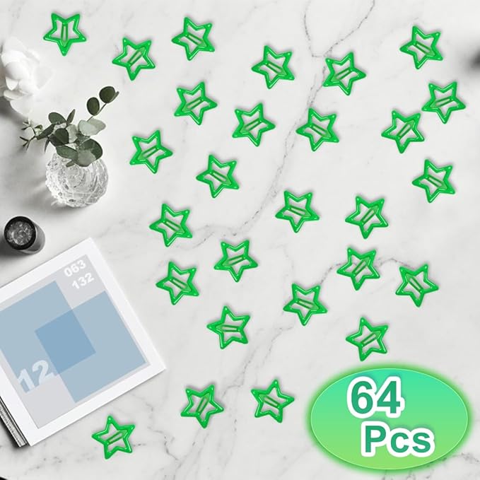 64 Pcs Metal Snap Hair Clips for Women,Small Snap Barrettes for Women Girls Thick Fine Hair (Green)