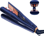 Titanium Flat Iron Hair Straightener | MIRACOMB Professional Straightening Iron Styler with Infrared Light for Straight and Smooth Styles|1.75" Premium 2 in 1 Styling Tool with Digital Heat Settings