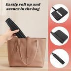 Heat Resistant Silicone Mat for Hair Tools: Curling Iron, Flat Iron, Hair Straightener - Portable Hair Styling Pad Cover(Black)