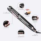 RUCHA Air Suspended Hair Straightener, 30s Fast Heating & Plasma Ionic Technology, Ceramic Flat Iron 1 Inch with Floating Plates, 2 in 1 Straightener and Curler, Frizz Control for All Hair Types