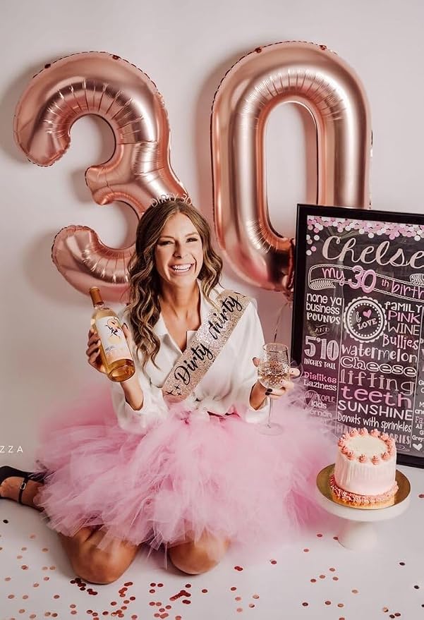 Rose Gold Number 3 Balloon 40 inch, Balloon numbers party supplies, deco photo - Image 4