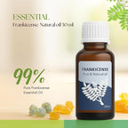 Roots & Above Pure Frankicense Essential Oil – 99% Natural Cold-Pressed Oils for Aroma, Skin, Face, Hair, Diffuser, Massage, Soap, DIY & Candle Making Scent - 1.01 Oz/30ml