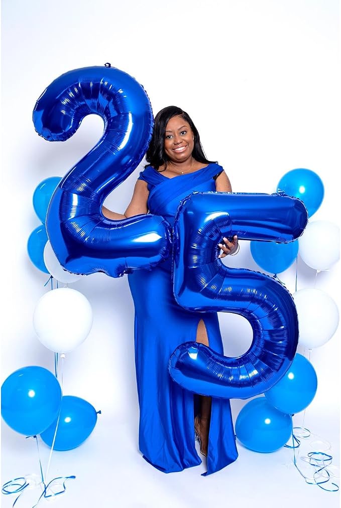Navy Blue 50 Balloon - Image 4