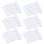 30 Pieces Professional Plastic Alligator Hair Clips for Hair Salon Styling Sectioning Duckbill Hair Clips Barrettes Pins Accessories for Men Women Girls Teens (White)