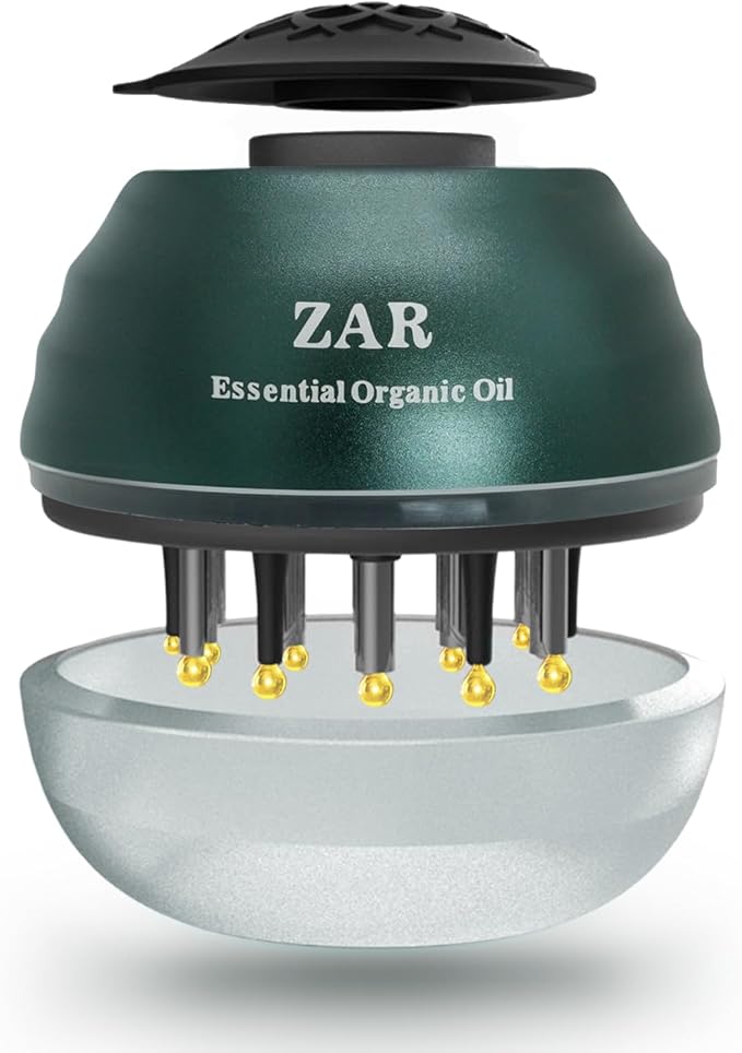 Zar Hair Comb | 2 in 1 Portable Hair Oil Applicator & Scalp Massager Brush | Boost Hair Growth | for All Hair Types | 30ml Capacity