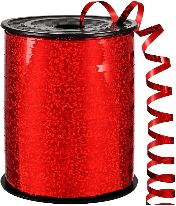 Red Ribbon, 500 Yard Curling Ribbon by LACNNY