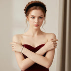 Black Velvet Headbands for Women,3 Pcs Headbands for Women Non Slip 3 Different Width,Elastic Hair Bands Fashion Accessories