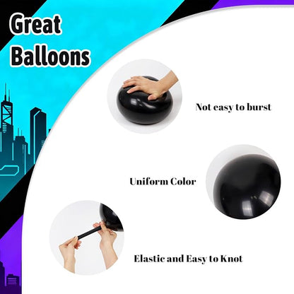 60pcs Blue and Purple Balloons 12inch - Image 3