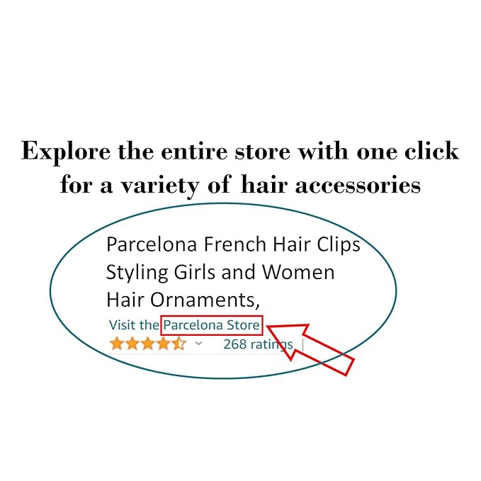 Parcelona French Mini Set of 4 Small Celluloid Acetate Snap Hair Clips No Slip Fashion Durable Styling Women Hair Accessories Girls Snap Hair Barrette, Made in France (Blush Pink-Shell Brown)