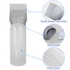 ELANE 4 Pack Hair Oiler Comb Bottle,Root Comb Applicator Bottle for Hair Oil Scalp Hair Oiling Applicator(Grey+Purple)