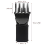 Segbeauty Blow Dryer Comb Attachment, Black Brush Attachments for Hair Dryer Concentrator Nozzle 1.69-1.76in and 2.12in, Pro Hairdressing Styling Salon Tool to Straighten Detangle Curly Natural Hair