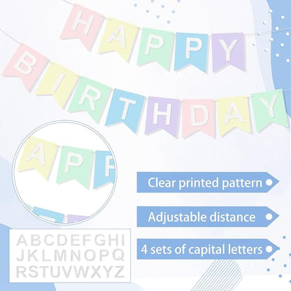 SmoothNovelty 139 Pcs Felt DIY Custom Banner Kit Include 104 Letters 18 - Image 3