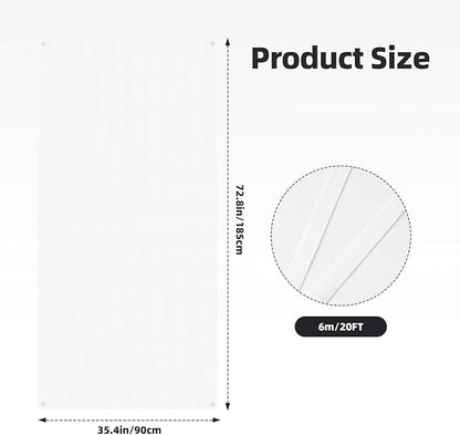 Custom Door Cover Banner, Plain White | Decoration Banner Background Sign - Image 2