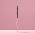 L'ANGE HAIR Detangling Teasing Brush with Nylon & Boar Bristles | Precise Sectioning | Adds Volume & Root Lift | Tames Flyaways & Frizz | Indented Grip | All Hair Types (Blush)