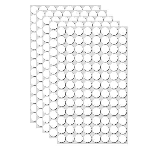 Glue Dots Double Sided 500 PCS, 0.79 Inch Clear Sticky Tack, Transparent by Duccinp