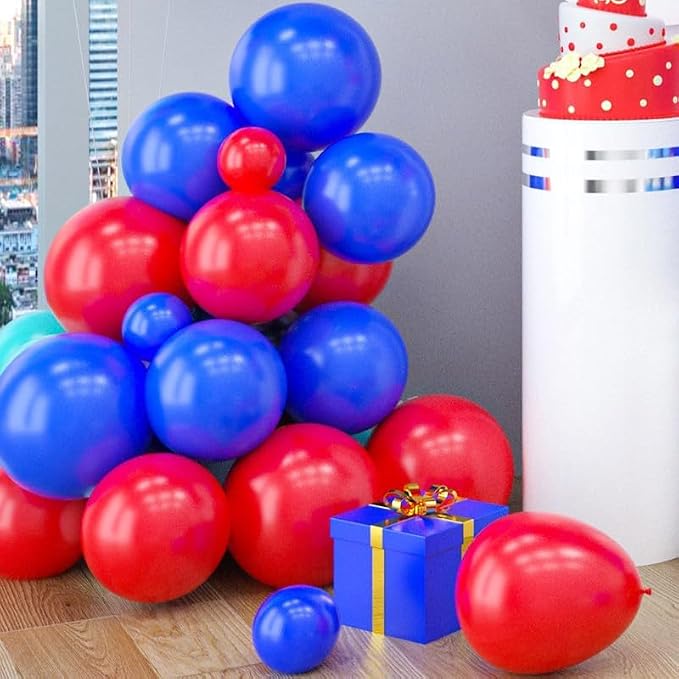 Red Blue Balloon Garland Kit - Image 7