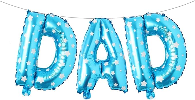 16 INCH DAD Multicolor optional Foil Letter Balloon 16" Happy Father's Day Best by RUIANSI