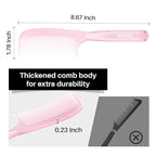 RHOS Detangler Hair Comb for Women and Men-Wide Tooth Comb for Curly,Thick,Wavy,Long Hair,Large Tooth Detangling Comb for Wet and Dry Hair-Styling Essentials Round Handle Hairdressing Comb(Pink)