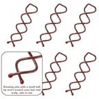 30 Pcs Spiral Hair Pins, Spin Pins for Hair, Alloy Spiral Bobby Pins, Bun Twist Spiral Hair Pins with Non-scratch Rounded Tips for Women Bun Hair Style (Brown)