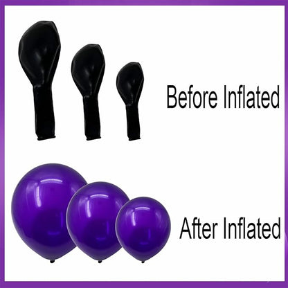 Dark Purple Gold Balloon Garland Arch Kit - Image 8