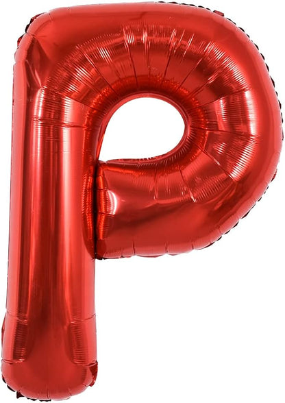 TONIFUL 40 Inch Large Bright Red Letter Balloons A-Z, Giant Jumbo Helium Foil by TONIFUL